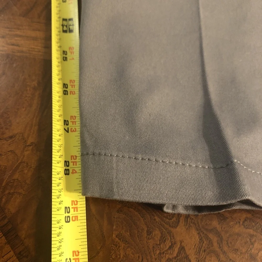 Wicked Stitch Men's 38 4 Way Flex Cargo Work‎ Active Pants Grey Flat Front NEW
